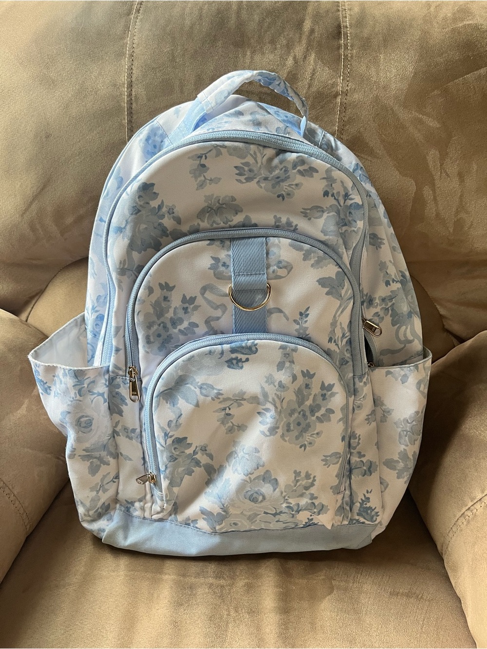 Pottery Barn Teen LoveShackFancy Blue Damask Backpack